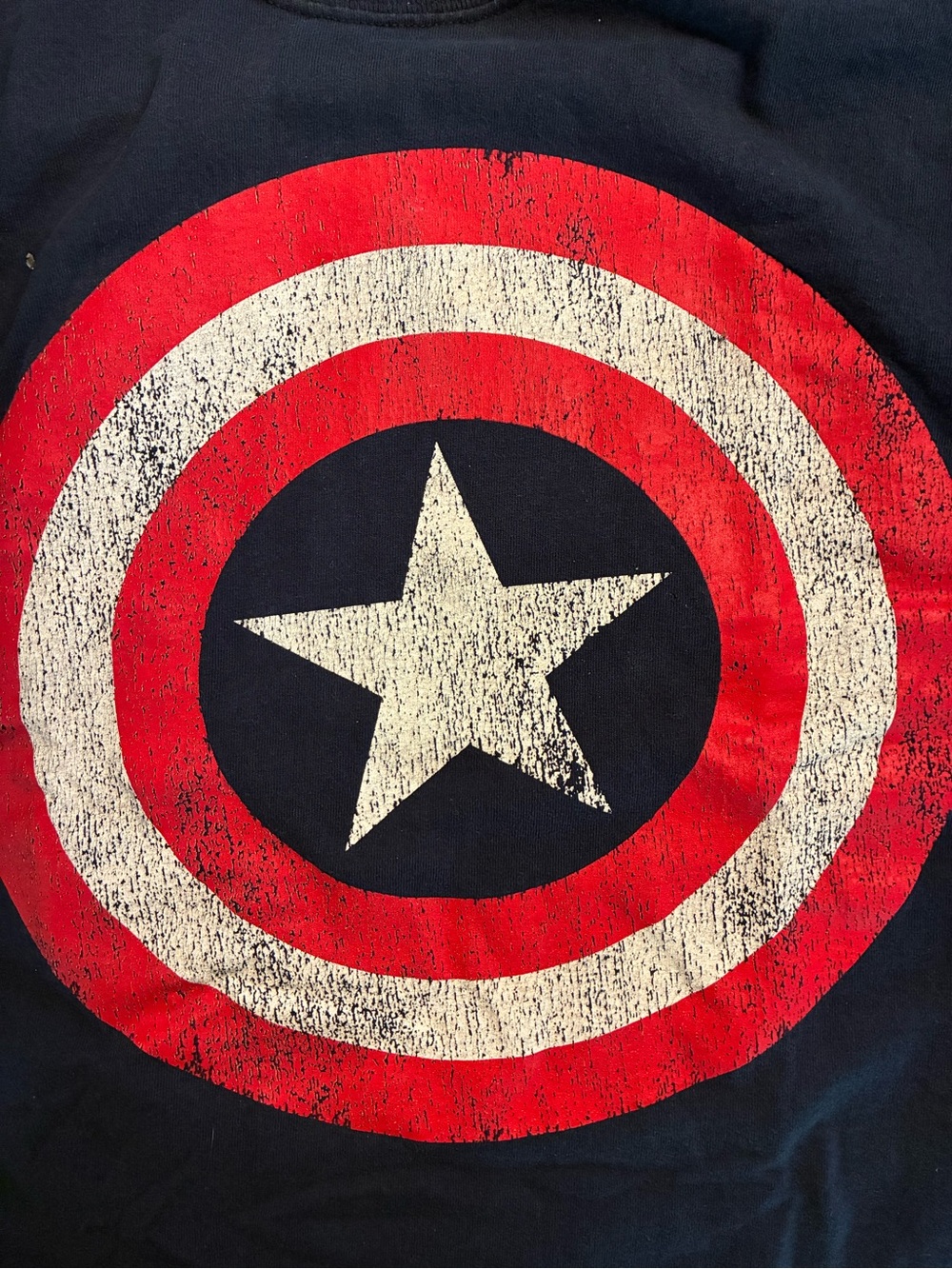 Marvel Men's Short Sleeve T-Shirt Captain America Shield Design, Size 2XLT Blue